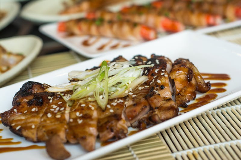 Teriyaki wings with savory Japanese-inspired glaze