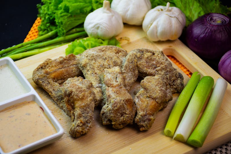 BBQ Smoked wings with slow-cooked smoky barbecue sauce